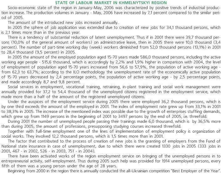 STATE OF LABOUR MARKET IN KHMELNYTSKYI REGION